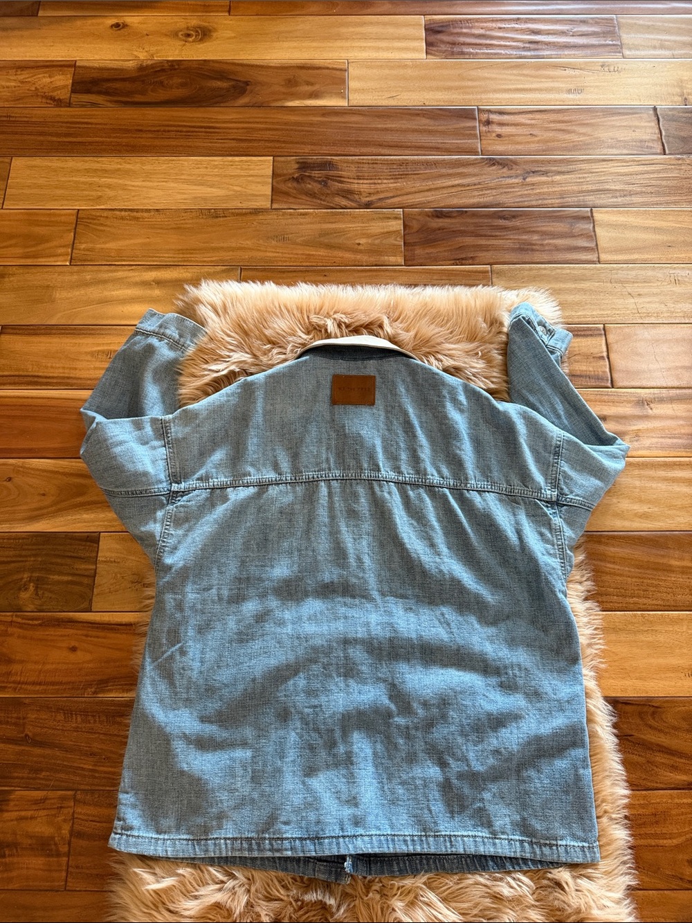 Free People “We The Free” Lemon Denim Jacket size Small - Picture 8 of 13